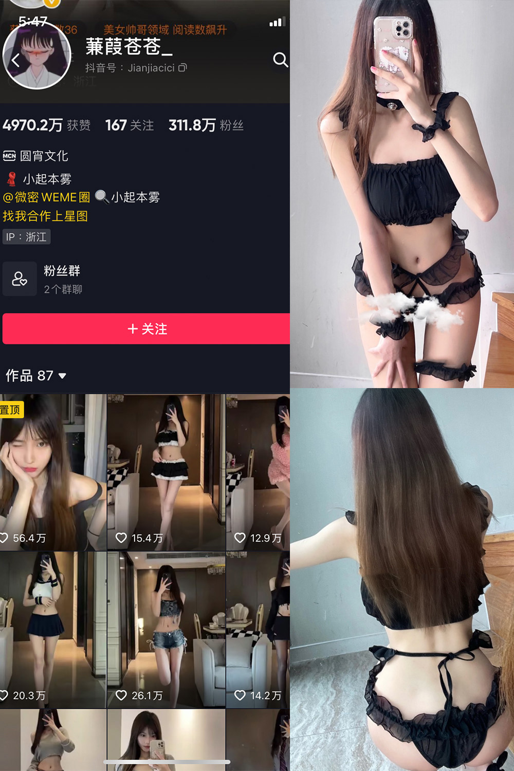 抖音 蒹葭苍苍 微密圈  NO.031期 【35P】最新至：2024.8.17-草莓酱