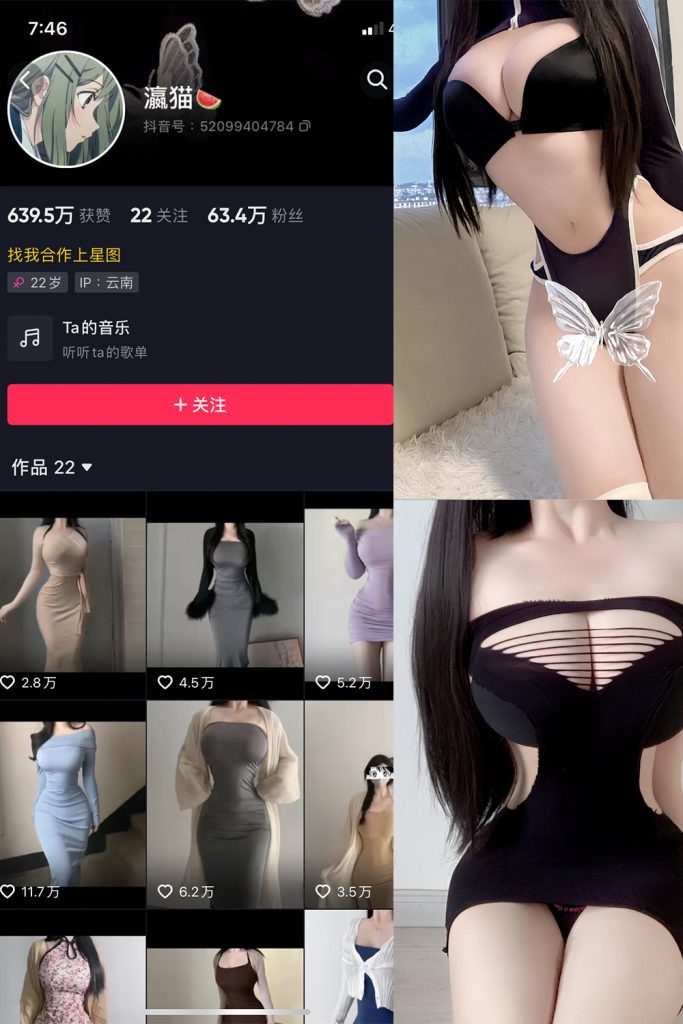 抖音 瀛猫 微密圈  NO.050期 【22P1V】最新至：2024.5.6-草莓酱